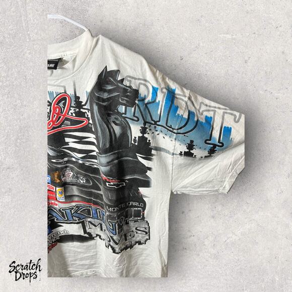 Vintage Chase Authentics AOP Dale Earnhardt Racing T-Shirt XL (26 x 31.5) NASCAR - Picture 2 of 6